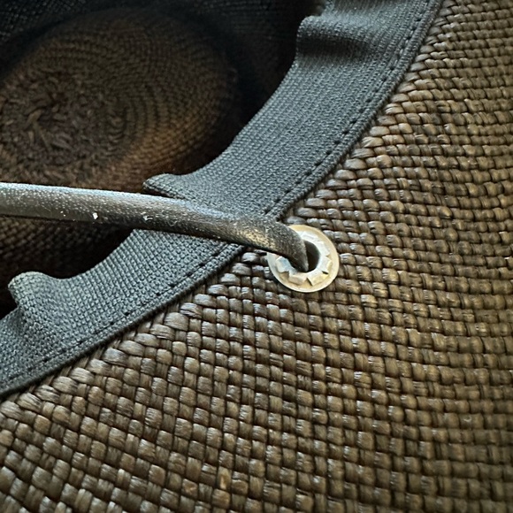 CLYDE Black straw Havana Hat - Moderate to heavy fading throughout - Picture 9 of 9